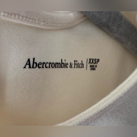 Abercrombie & Fitch One-Shoulder Cream Bodycon Mini Dress - Petite Size XXSP - Picture 3 of 11